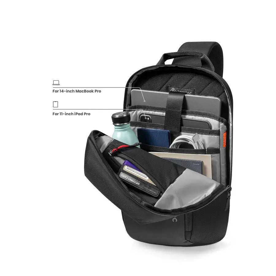 7L Sling Backpack Crossbody Bag for Men Women, EDC Daypack Chest Shoulder bag for 14inch MacBook Pro M5, 13 MacBook Air Pro, 13