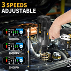 21V Brushless Impact Wrench 1500Ft-Lbs, 2x6.0Ah Battery, 5-Socket, High Torque Cordless Impact Gun for Heavy Duty