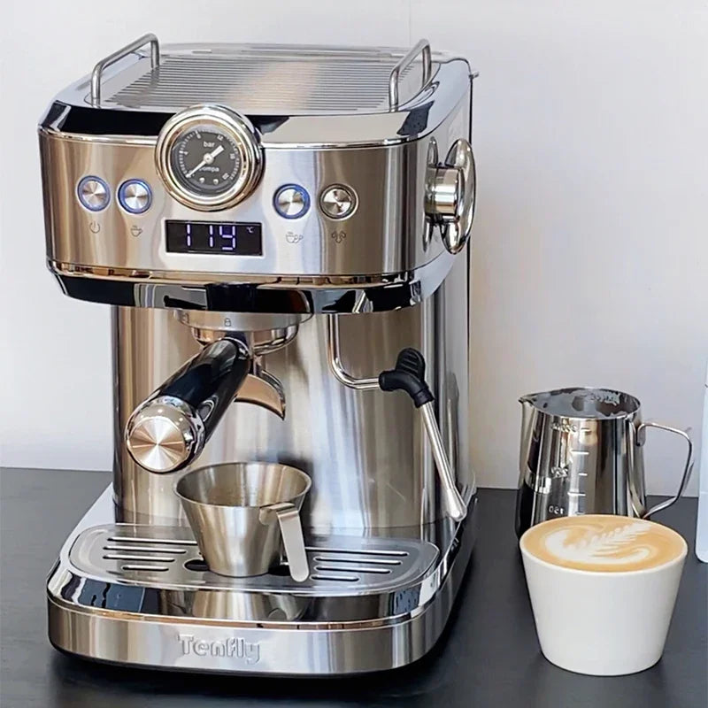 Coffee machine household small 20Bar concentrated retro, semi-automatic steam milk foam integrated