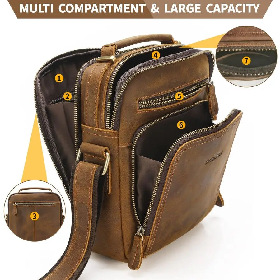 Messenger Bag for Men, Man Purse Crossbody Bags for Work Business