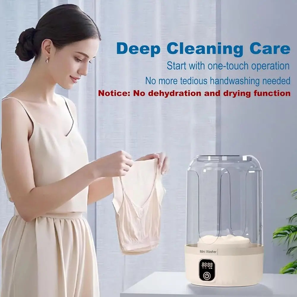 Portable Washing Machine for Deep Cleaning Small Laundry Items