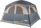 Tents 6 Person Waterproof Windproof Easy Setup,Double Layer Family Camping Tent with 1 Mesh Door & 5 Large Mesh Windows