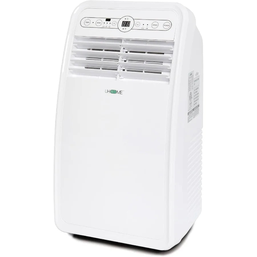 8000 BTU Portable Air Conditioner with Cooling Dehumidifier Fan Remote Control and Window Mount Kit Included for Home Office Be
