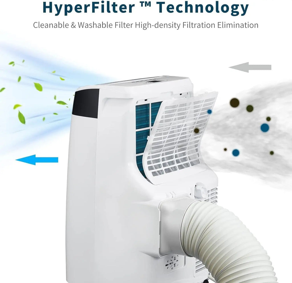 10000 BTU Portable Air Conditioners Cool Up to 450 Sq.Ft, 3 IN 1 Portable AC Unit With Dehumidifier Fan Mode Remote 24H Timer