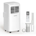 9000 BTU Portable Air Conditioner with Remote Control for Home Office and Dorm Rooms 3-in-1 Unit with Cooling Fan and Dehumidif