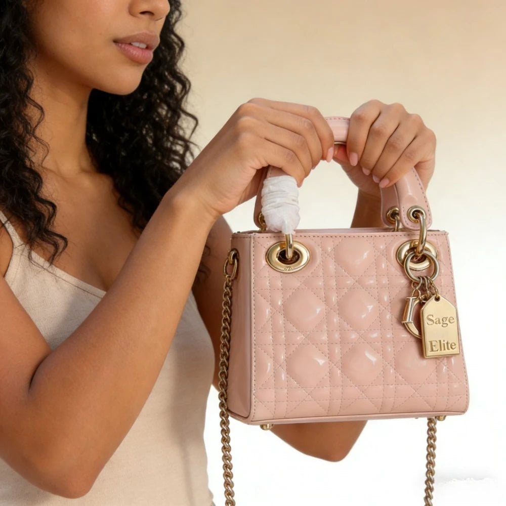 Sage Elite Black Quilted Leather Handbag - Women's Crossbody Purse, Stylish Versatile Daily Shoulder Bag