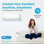 LETO Series Mini Split Air Conditioner Heat Pump, 12000 BTU 110/120V, Inverter, Works with Alexa, SEER2 20.8, 1, Customized