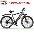 1000w Electric Bicycle On Sale,48v 26 Inch Electric Bike,adjustable Front Brake Seat,for Mountainous Snowy Areas Cycling Ebike