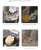 220V 8L Capacity Dough Mixer, Automatic Mixing and Kneading, Household Cream Beater, All-In-One Kitchen Assistant A