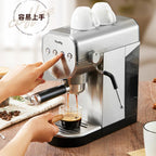 Espresso machine household small 20bar semi-automatic extraction stainless steel steam milk foam  coffee maker