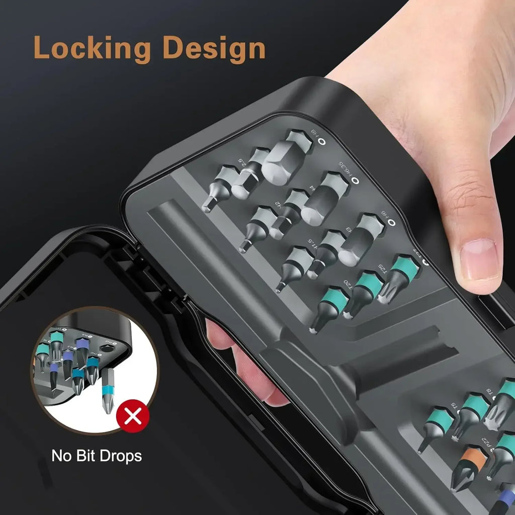 24-in-1 Multifunctional Screwdriver and Ratchet Wrench Set Magnetic Tip Hand Tools Set Home DIY Various Tasks Maintenance Kit