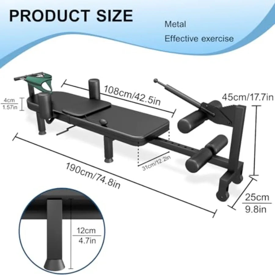 Fitness Full Body Traction Bed Massage Cervical Lumbar Traction Table with Stretch Decompression Machine for Tension Relief in