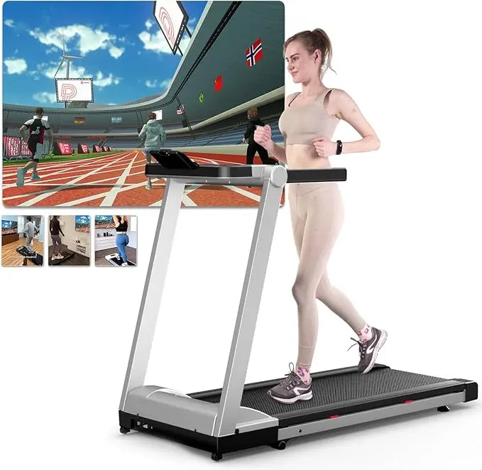 3.5 HP Treadmill for Home with Incline Folding Treadmills Quiet Foldable Running Machine with APP
