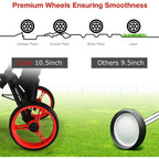 Foldable 3Wheel Height Adjustable Lightweight Golf Caddy Cart with Umbrella Holder Hydraulic Seat Storage Bag Cup Holder for Ea