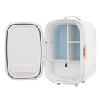 12 L Cosmetic Refrigerator, Beauty Fridge for Cosmetic Storage, for storing Facial Masks, Perfumes, Lipsticks, Makeup (White)