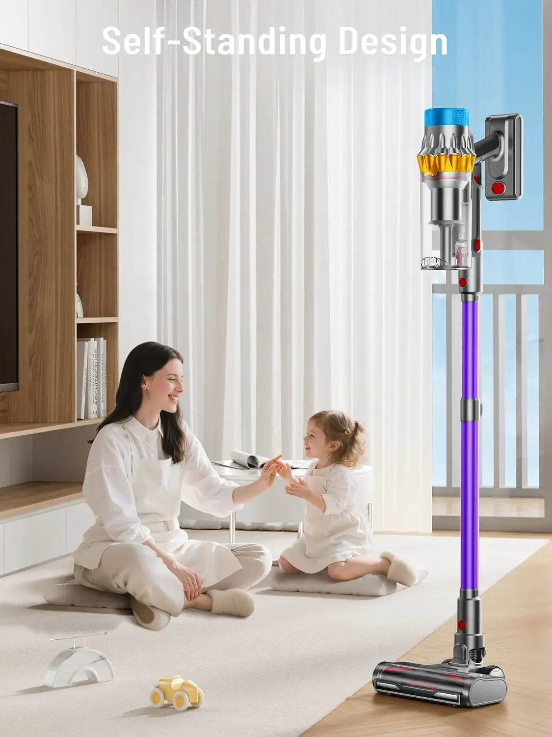 VAKERR X15 Pro 650W Cordless Vacuum Cleaner 65KPA Strong Suction for Pet Hair and Carpet 70Mins Runtime Household cleaning