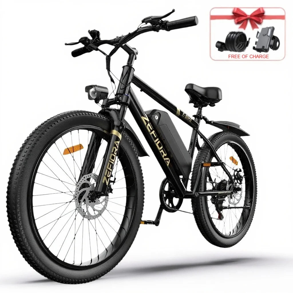 Zefiora M10 Mountain Electric Bike 26 Inch 500w 48v Comes With A Mobile Phone Holder/lock,Free Local Shipping Certified Ul2849