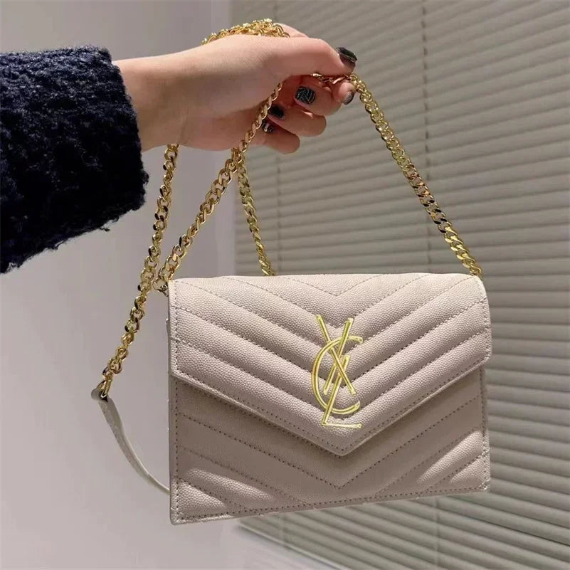 Classic rhombus chain leather shoulder bags designers luxury clutch women handbag Designer LOULOU A5 BY5