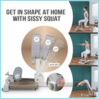 Deluxe Multi-Function Deep Sissy Squat Bench Home Gym Workout Station Leg Exercise Machine
