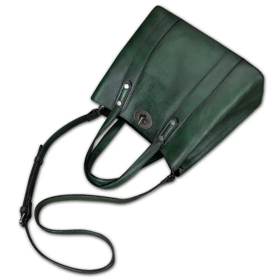 Leather Handbags for Women Satchel Purses Vintage Handmade Shoulder Bag Cowhide Top Handle Handbag Totes