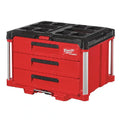 PACKOUT 3-Drawer Tool Box, Polymer, Black/Red, 22-1/4 in W x 16-1/4 in D x 14-1/4 in H