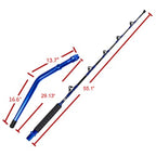 2Piece Saltwater Offshore Heavy Bent Straight Butt Trolling Rod Fishing Roller Rod Conventional Boat Deep Sea Fishing P
