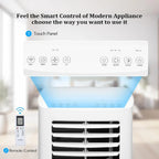 9000 BTU Portable Air Conditioner with Remote Control for Home Office and Dorm Rooms 3-in-1 Unit with Cooling Fan and Dehumidif