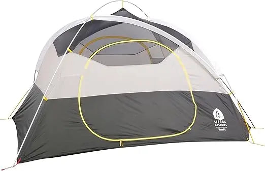 Sierra Designs Nomad 4-Person Tent with Dual Doors and Two Vestibules - Luxury Camping and Festival Shelter with Included Burrit