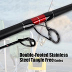 Surf Spinning Fishing Rod 2Piece 3Piece Carbon Fiber Travel Fishing Rod for Saltwater and Freshwater Angling Lightweigh