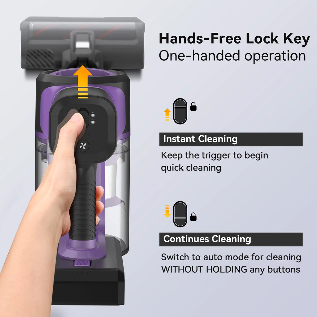 INSE S10P Cordless Vacuum Cleaner, 6-in-1 Stick Vacuum with 26Kpa 350W Suction, Rechargeable Vacuum Cleaners for Home