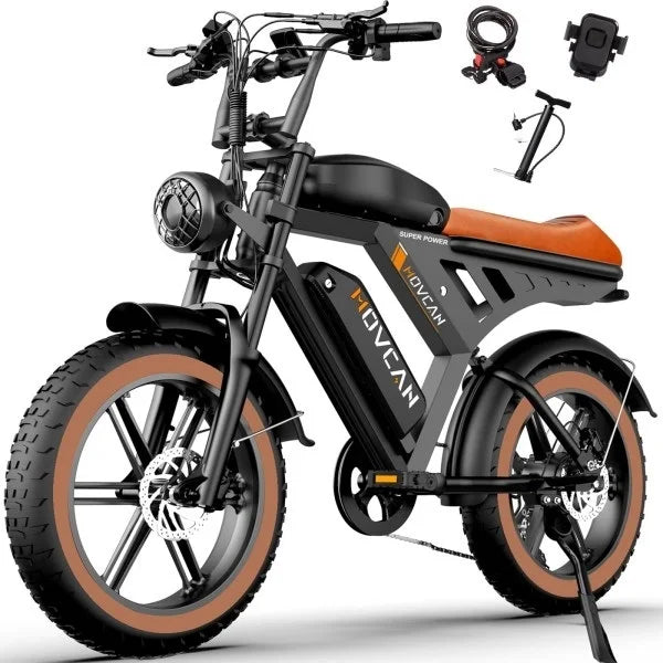 MOVCAN V30 Full Series Adult Electric Bikes 2000W Motor, 20'' Integrated Wide-Tire Wheelset, 48V 15.6Ah Battery,Top Speed 35MPH