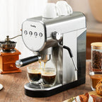 Espresso machine household small 20bar semi-automatic extraction stainless steel steam milk foam  coffee maker