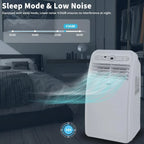 8000 BTU Portable Air Conditioner with Cooling Dehumidifier Fan Remote Control and Window Mount Kit Included for Home Office Be