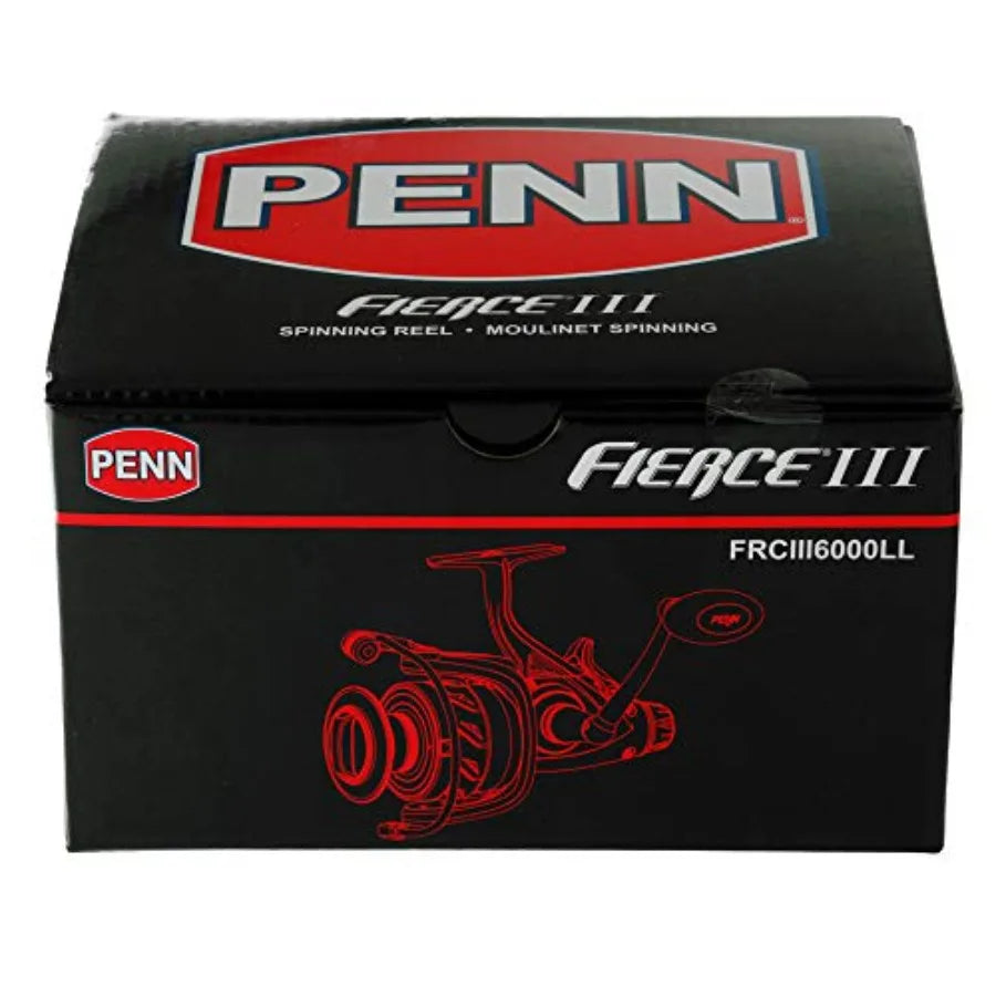 FRCIII6000LL Fierce III 6000 Spin Reel Live Liner RH LH Front for Saltwater Fishing and Deep Sea Angling with HighSpeed Retriev