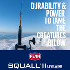 6'6" Saltwater Fishing Rod and Reel Combo, 1-Piece Medium Heavy Fast Action, Black/Gold