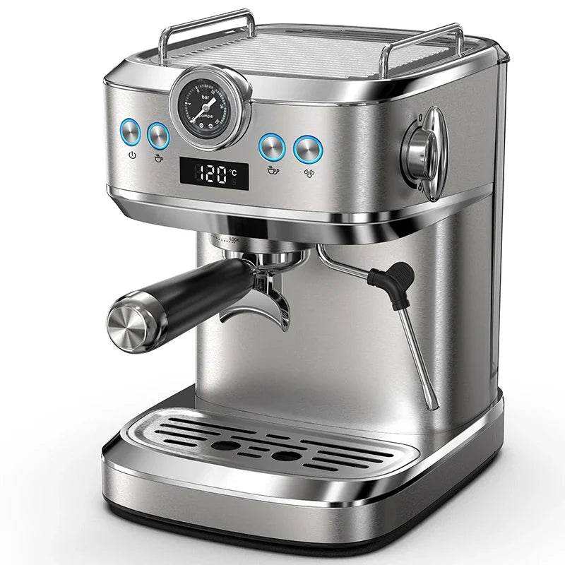 Coffee machine household small 20Bar concentrated retro, semi-automatic steam milk foam integrated