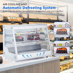 149 L Commercial Display Refrigerator Refrigerated Display Case Countertop Pastry Display Fridge With Tempered Glass Door