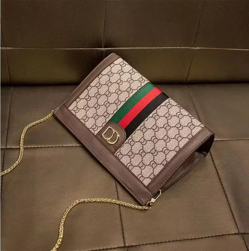 Classic Bag Wide Shoulder Strap High Quality Diagonal Bag Large Capacity Chain Shoulder Bags GB12