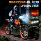 14"/12" Fat Tire Electric Dirt Bike for Teens Adults,48V Mountain Electric Off-Road Electric Motorcycle ,3000W Mid-Drive Motor