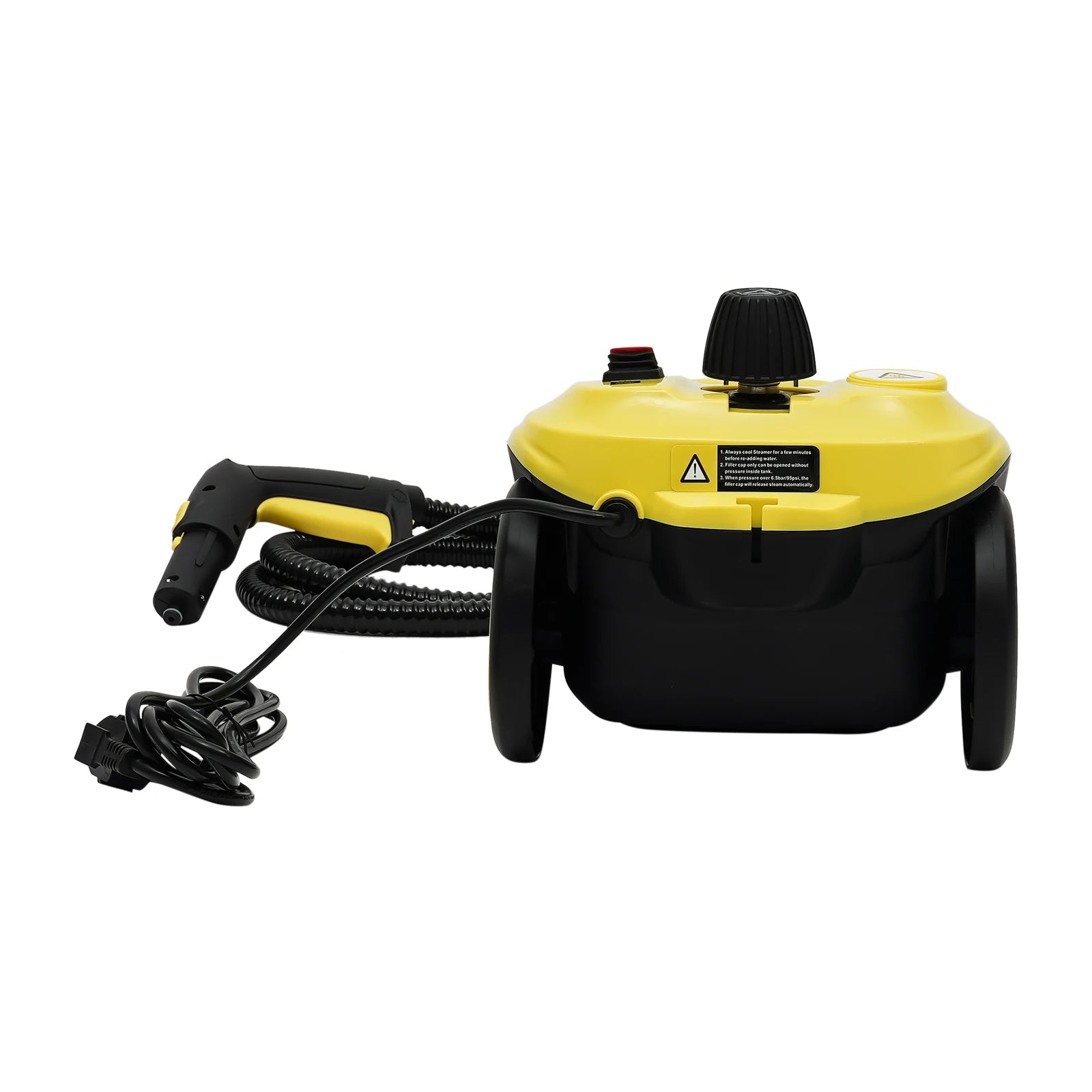2000 W Steam Cleaner, 110 V High Pressure Steamer Handheld Steam Cleaner for Kitchens Bathrooms Car Interiors Cleaning (Yellow)