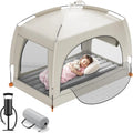 Inflatable Toddler Travel Bed with Tent - Portable Air Mattress for Kids, Indoor & Outdoor Use Ages 3+