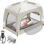 Inflatable Toddler Travel Bed with Tent - Portable Air Mattress for Kids, Indoor & Outdoor Use Ages 3+