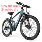 Electric Bike for Adults with Peak 750W Brushless Motor,40Miles 25MPH Commuting Electric Mountain Bike,26"/24'' Tires