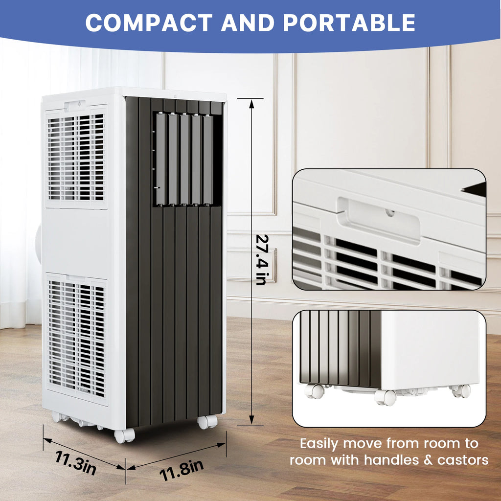 Portable Air Conditioners 8000 BTU Portable AC for Room up to 350 Sq. Ft, 3 in 1 AC Unit with 24H Timer, Smart Sleep Mode