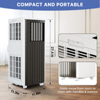 Portable Air Conditioners 8000 BTU Portable AC for Room up to 350 Sq. Ft, 3 in 1 AC Unit with 24H Timer, Smart Sleep Mode