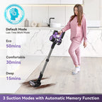INSE S10P Cordless Vacuum Cleaner, 6-in-1 Stick Vacuum with 26Kpa 350W Suction, Rechargeable Vacuum Cleaners for Home