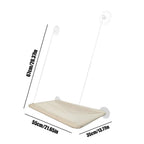 Hanging Cat Bed Heavy Duty Windowsill Kitten Resting Soft Perch Window Hammock Seat with 4 Strong Suction Cups for Indoor cats