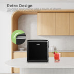Comfee 1.7 Cu.Ft Retro Mini Fridge, Energy Saving, Low Noise, Adjustable Thermostat with Chiller Box for Bedroom, Office, Dorm