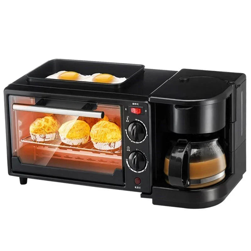 New 110V/220V Household Multi-Function Breakfast Machine Kitchen Coffee Omelette Machine Automatic Toaster Multi-Functio
