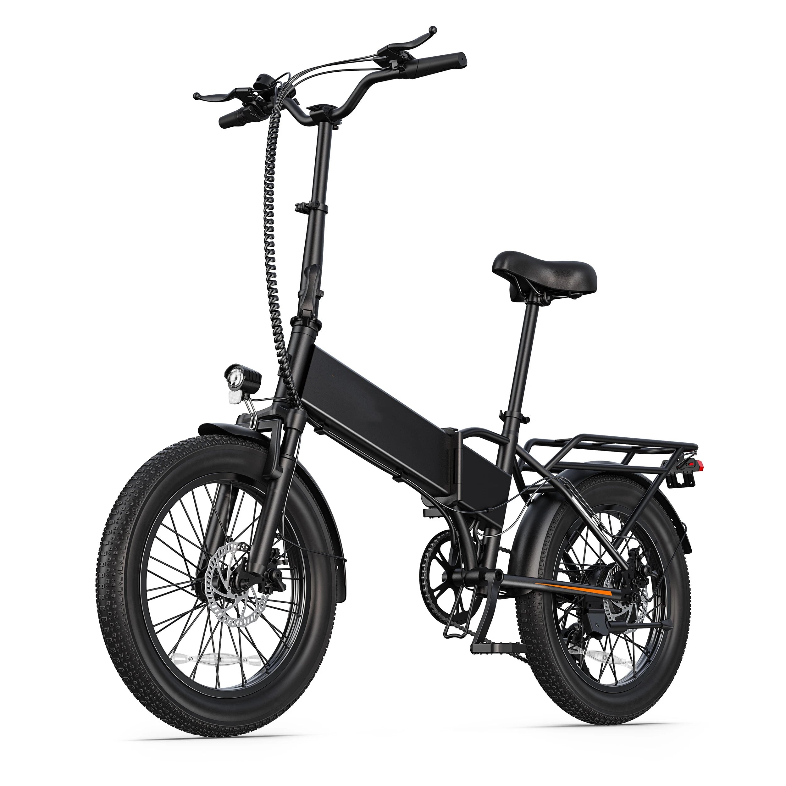 【1 Year Warranty】DYU A20 Adult Electric Bicycle Peak 1200W Motor 48V10.4AH Battery Electric Bike 28MPH Fat E-bike，UL2849